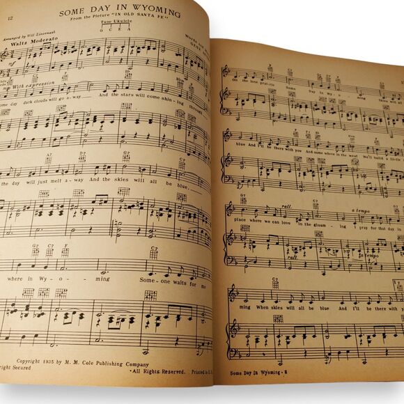 1935 Gene Autry & Jimmy Long Cowboy Songs Mountain Ballads Sheet Music Songbook - Picture 11 of 16